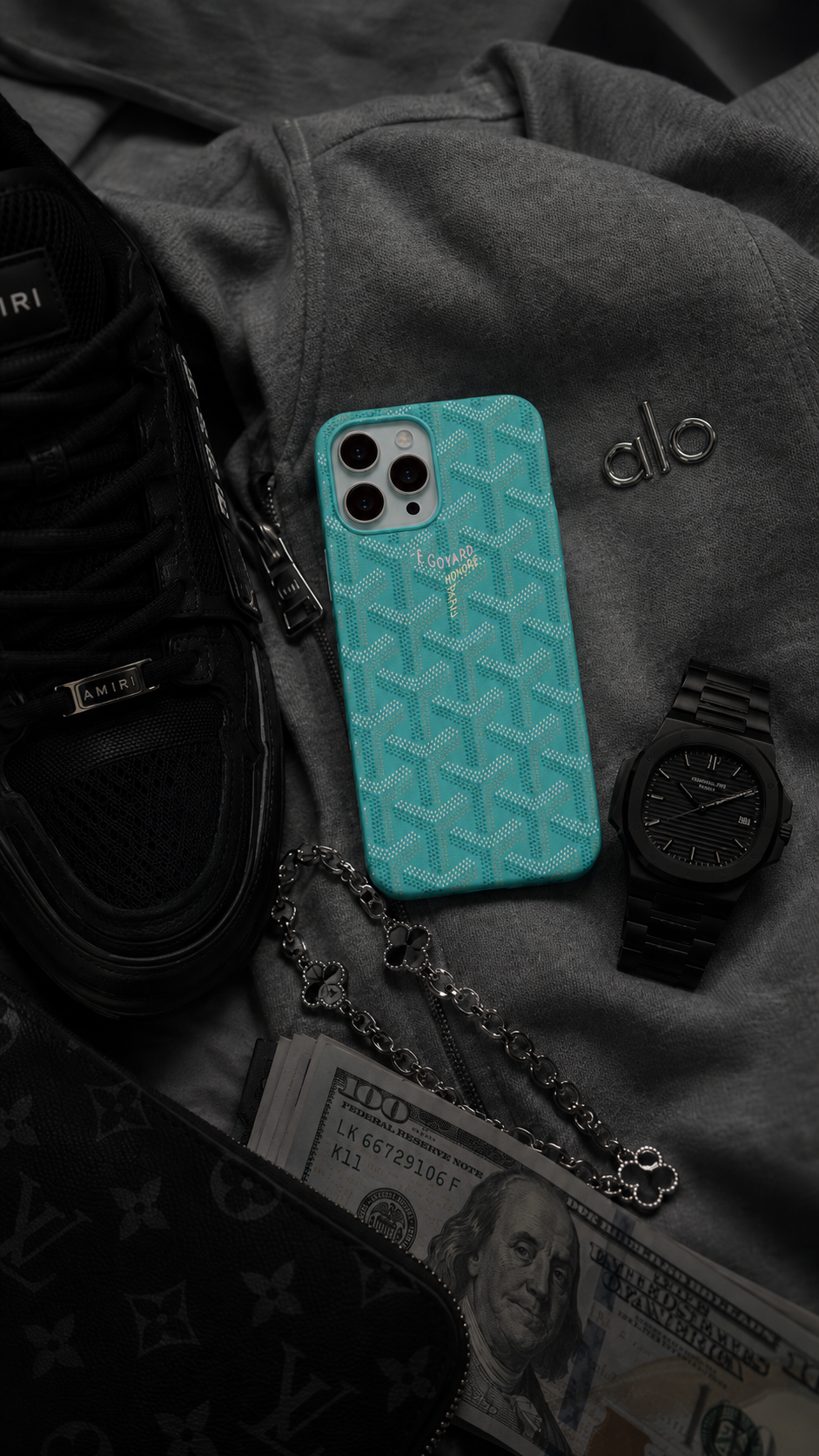 Coque Goyard Bleu ciel Luneva