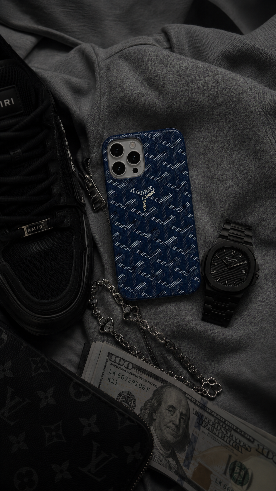 Coque Goyard Bleu marine Luneva