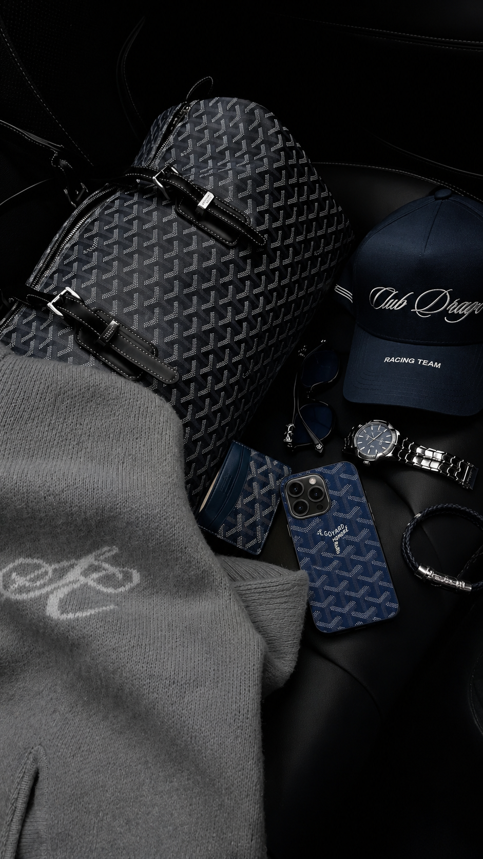 Coque Goyard Bleu marine Luneva
