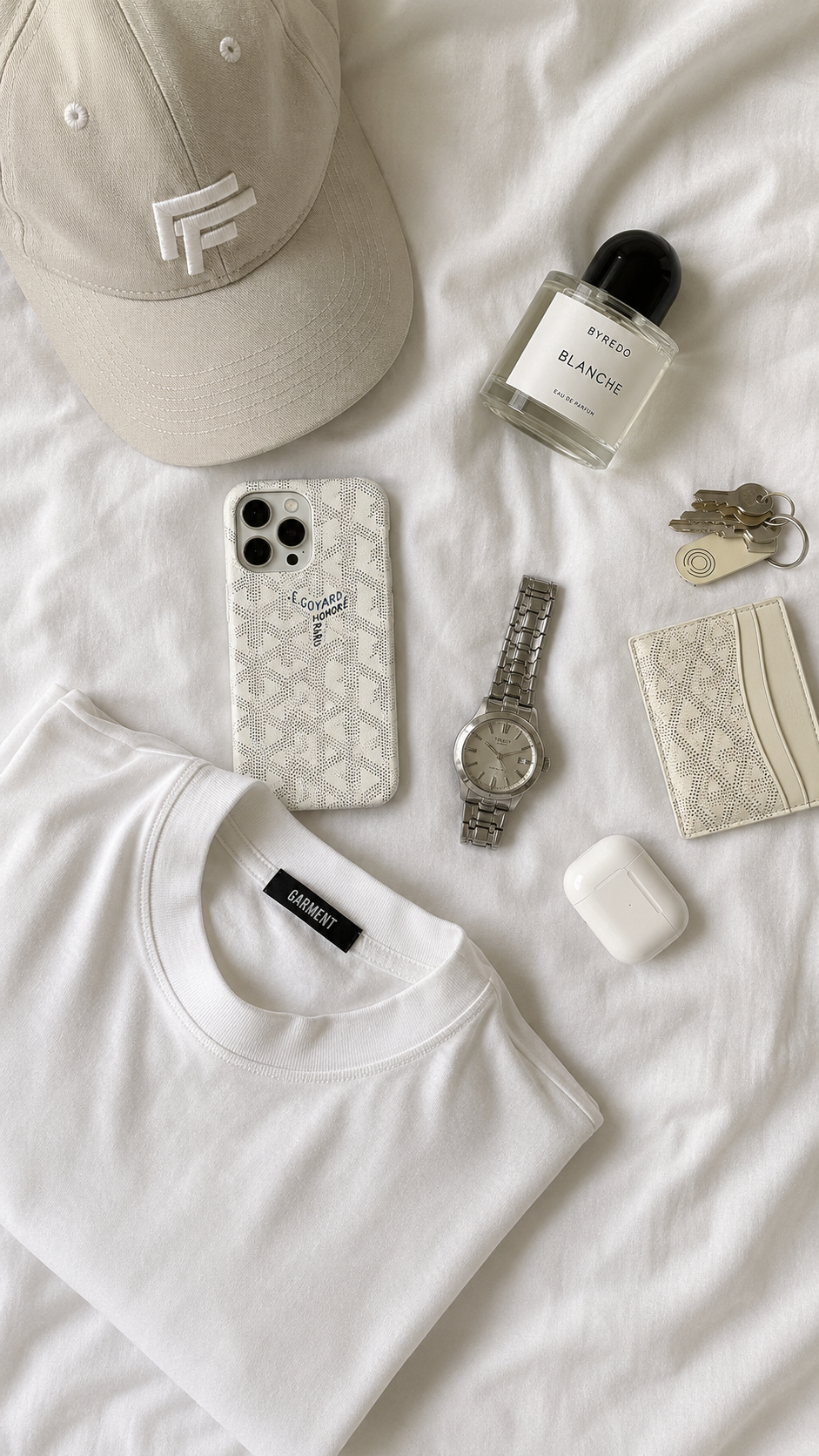 Coque Goyard Blanche Luneva