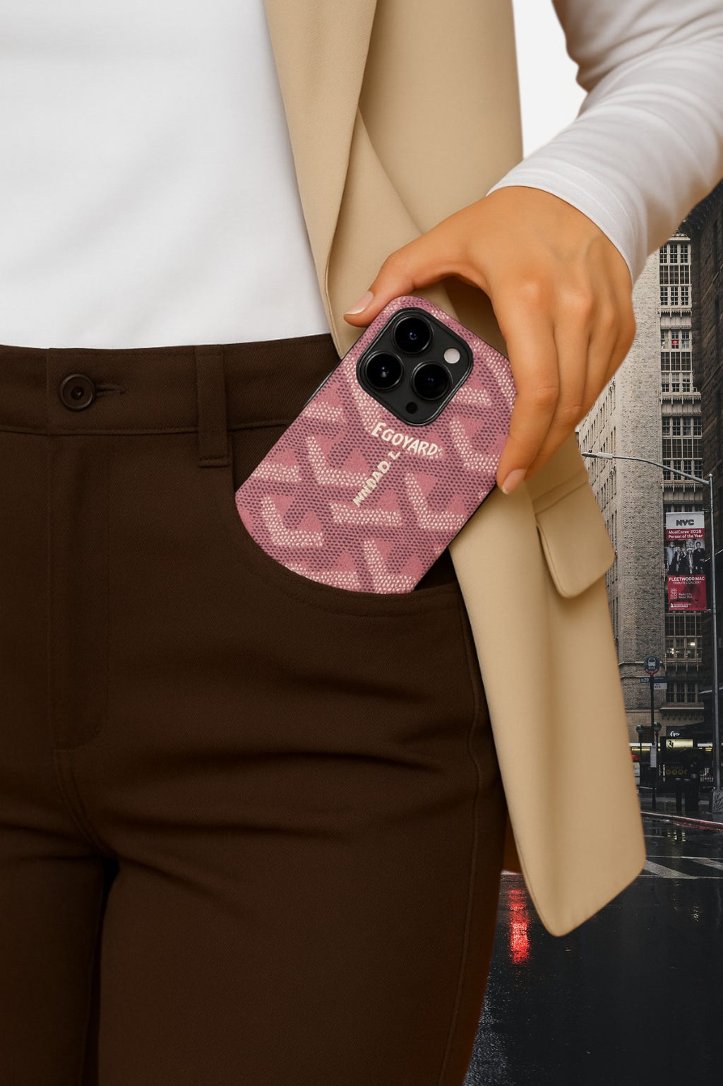 Coque Goyard Rose Luneva