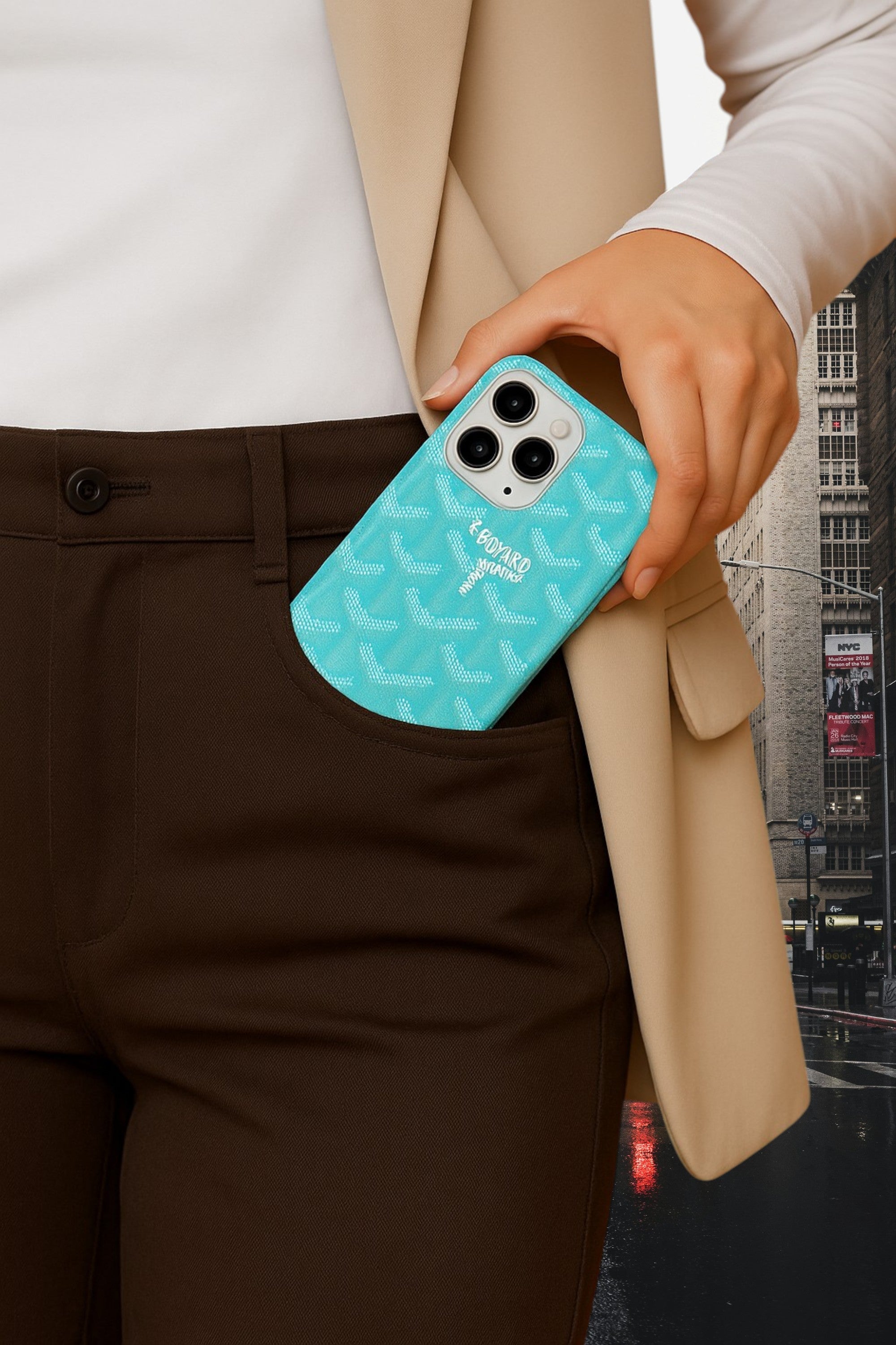 Coque Goyard Bleu ciel Luneva